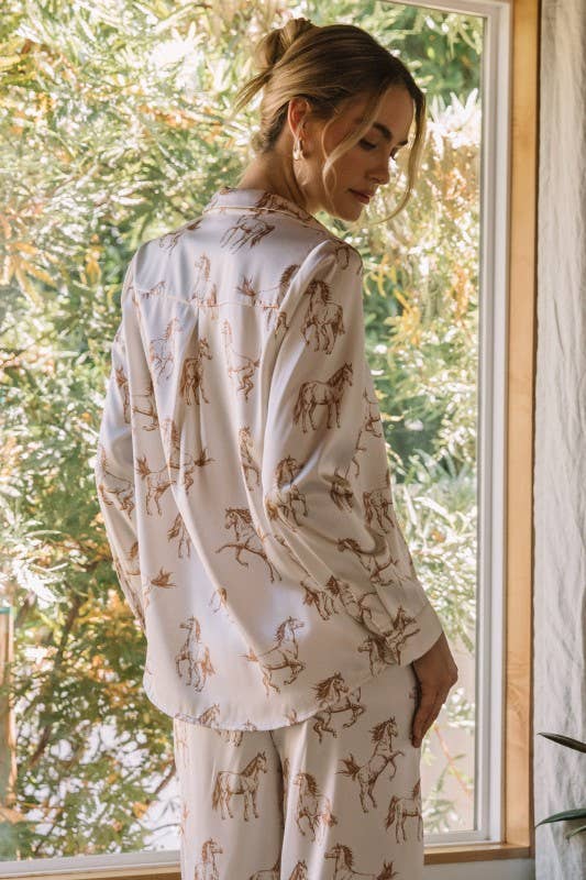 Horse Button Down Shirt