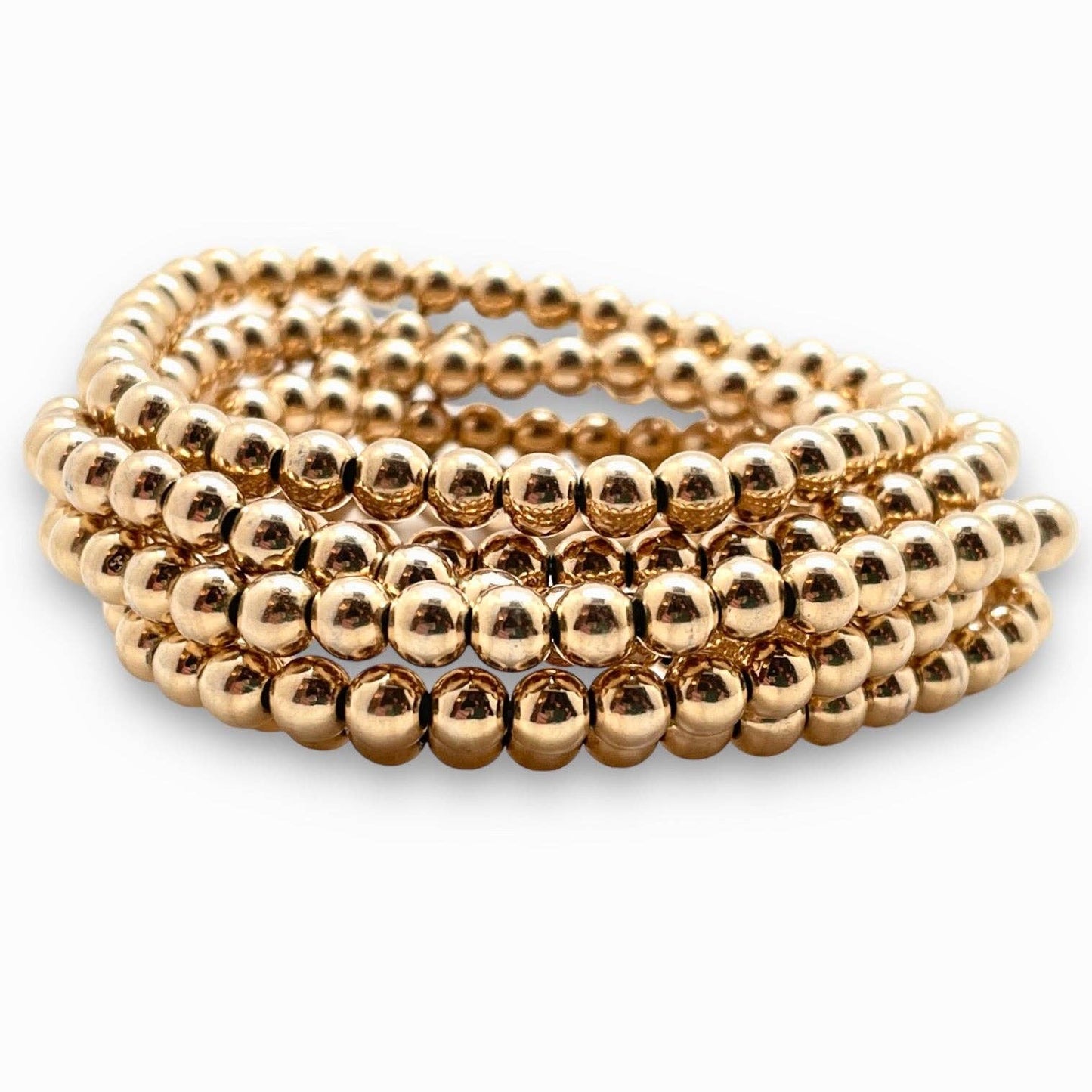 Gold Filled Stretch Bracelet 4mm or 5mm