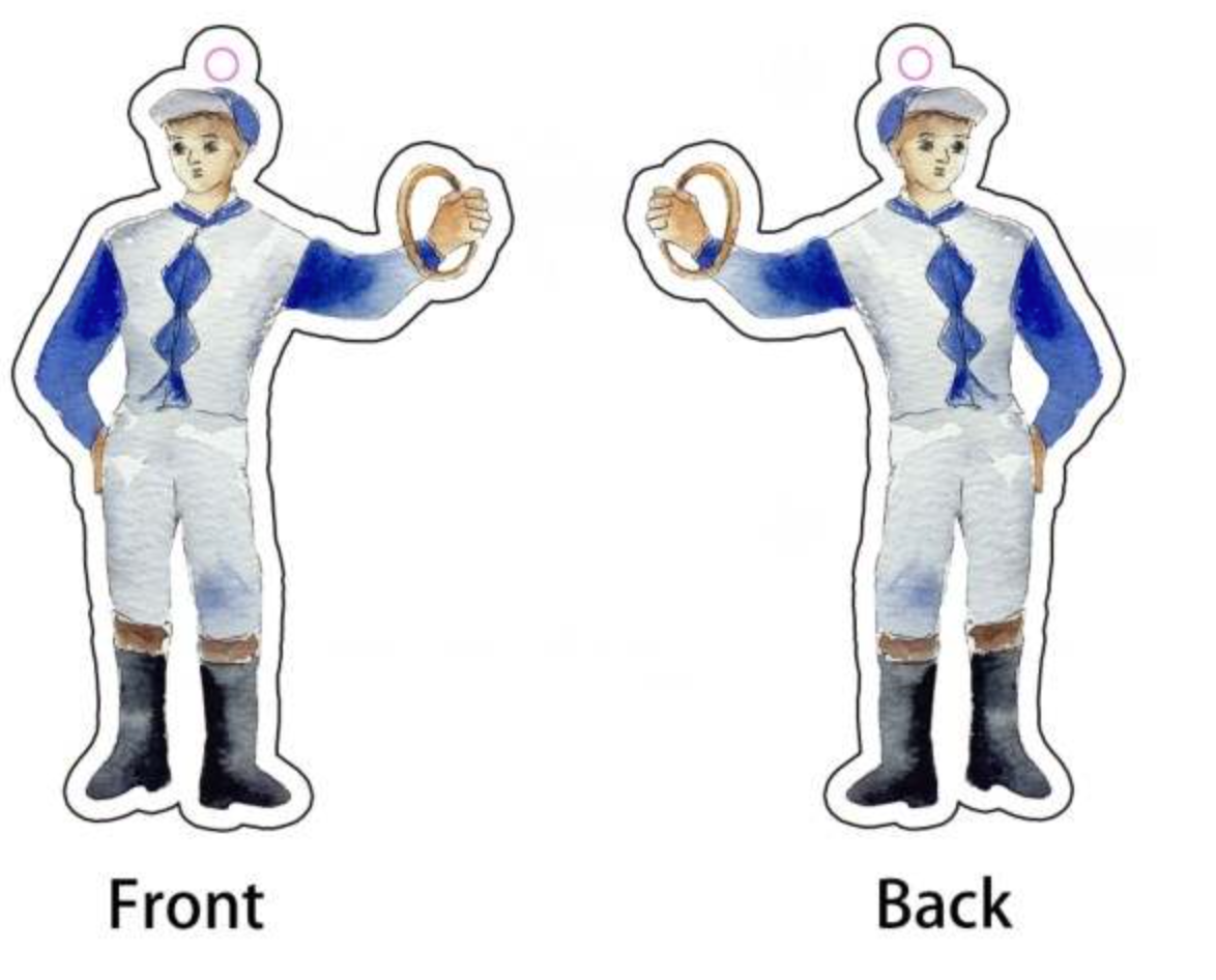 Standing Horse Jockey Car Air Freshener