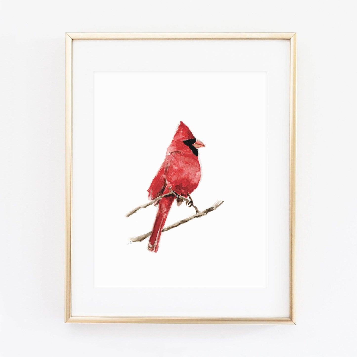 cardinal art print