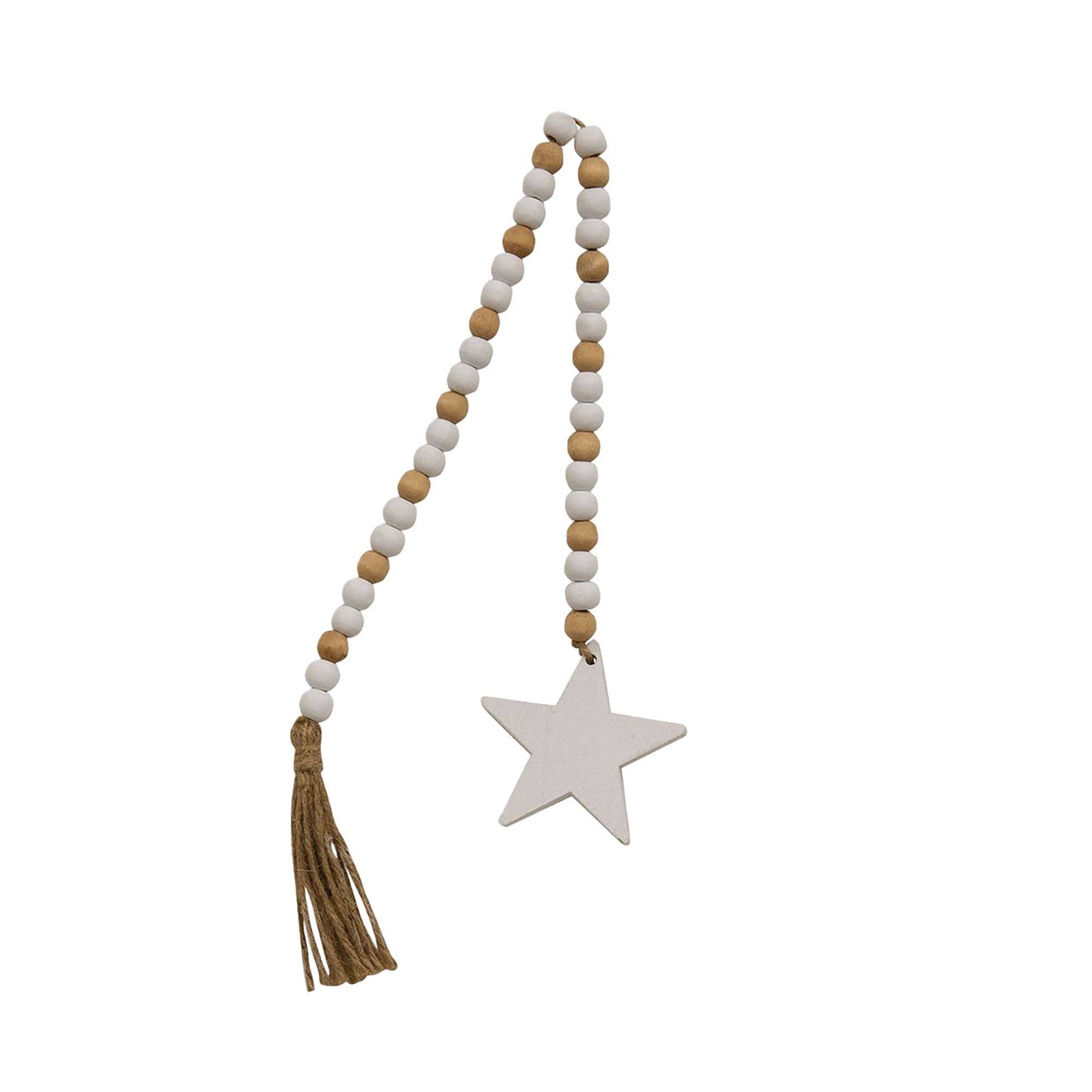 White Star Bead Garland