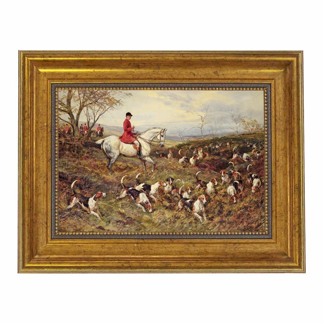 Master of the Hounds by Heywood Hardy Framed Print