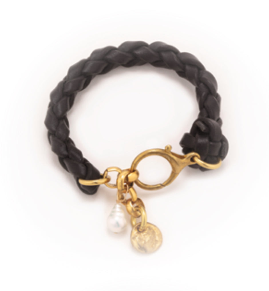 T&T braided, Italian leather bracelets