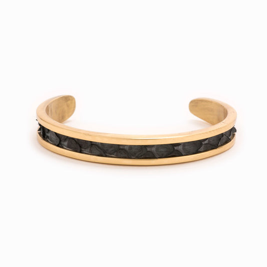 T&T Python skin cuff in Charcoal