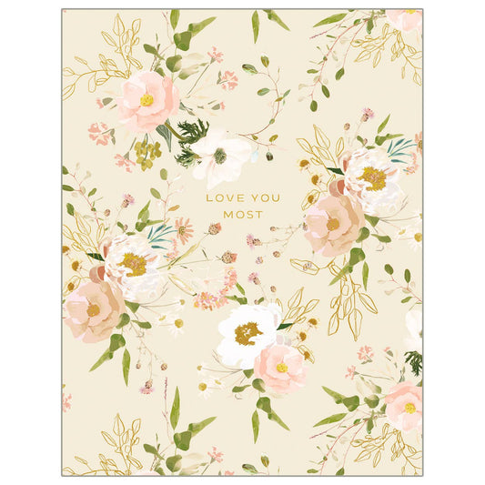 Peonies and WildFlowers - Friendship + Love Card