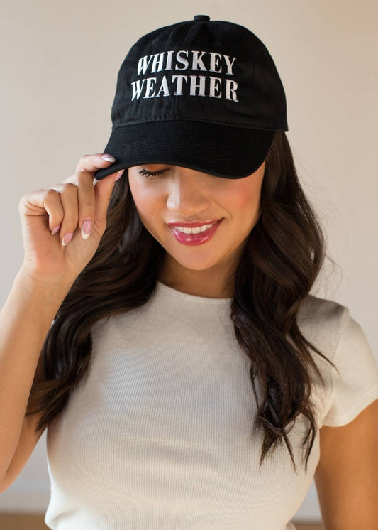 Black Whiskey Weather Baseball Hat