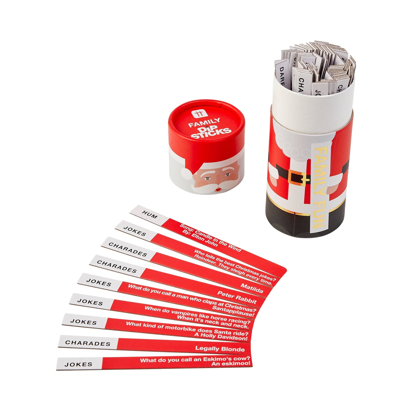 Santa Dipsticks Christmas Game | POS Unit | 12 Pack |