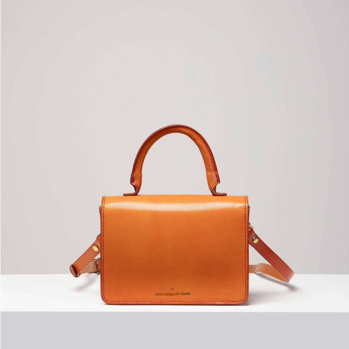 Turn-Loc Mini Satchel - Tan