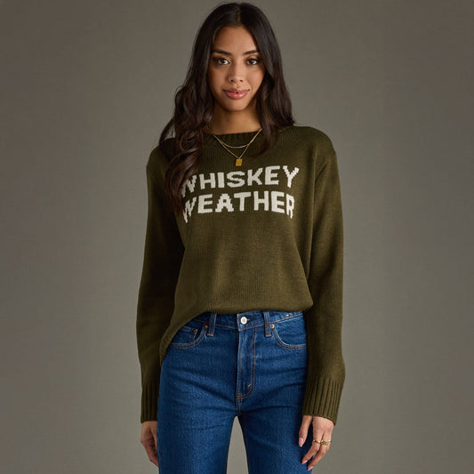Olive Whiskey Weather Sweater