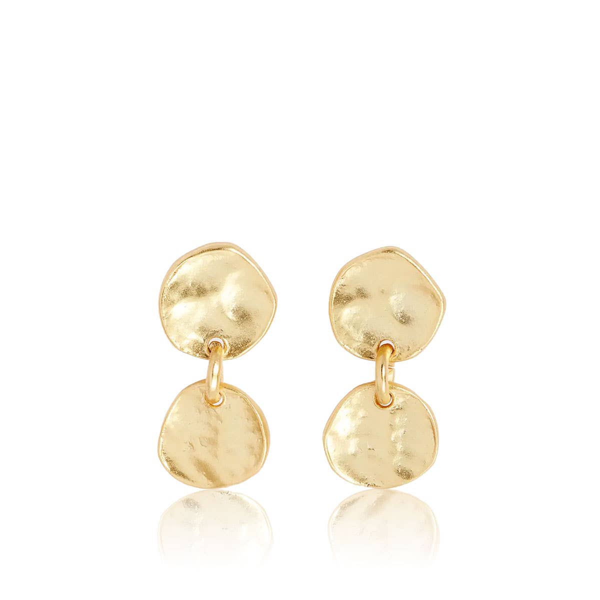 Stylish Medallion Disc Drop Earrings