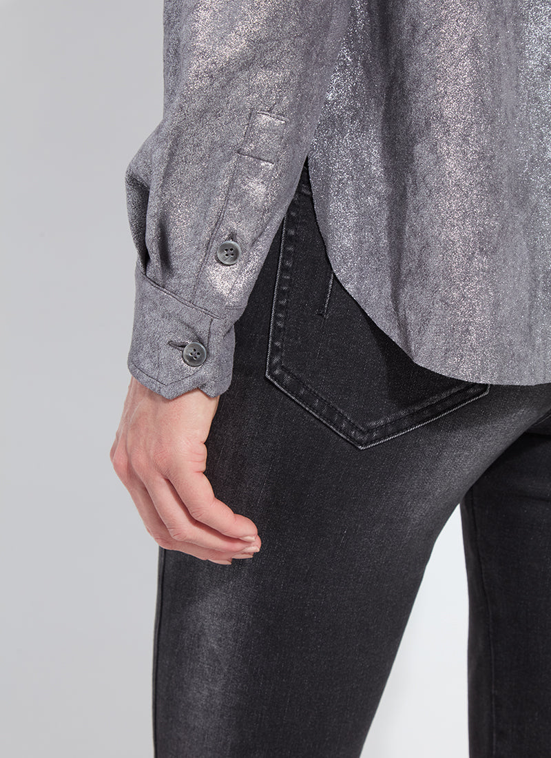 Lysse Connie Foil Vegan Shacket