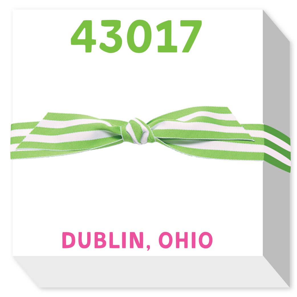 2023 ZIP CODE CHUBBIE NOTEPAD Bardstown Emporiums