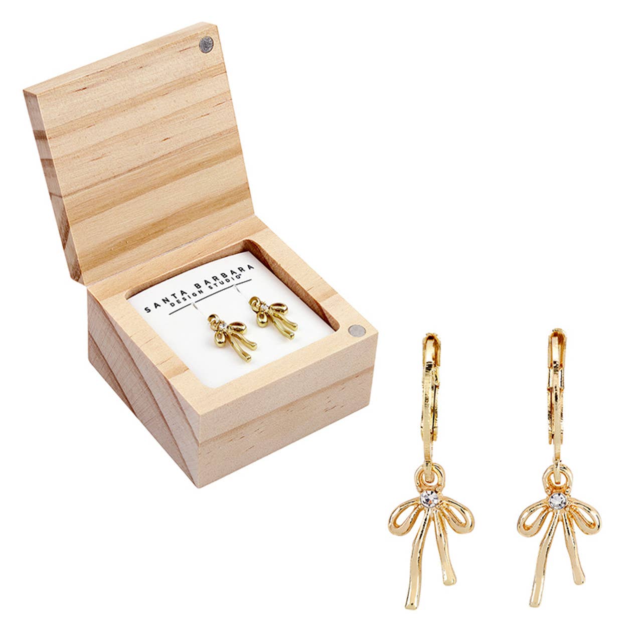 Treasure Box Bow Earring - Bows