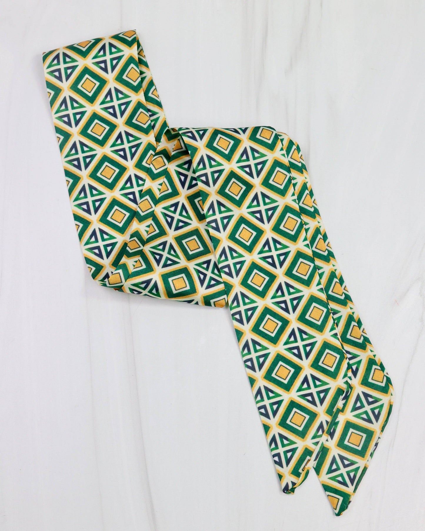 Serafina Scarf Green Gold