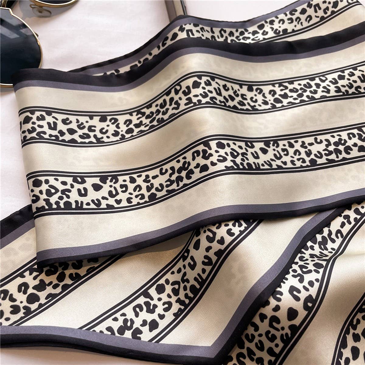 THIN SCARF FASHION PRINT RIBBON HEAD SCARF_CWASC1511