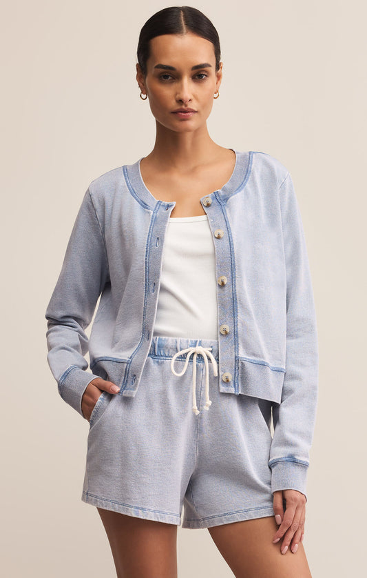 Z Supply Daily Knit Denim Cardigan