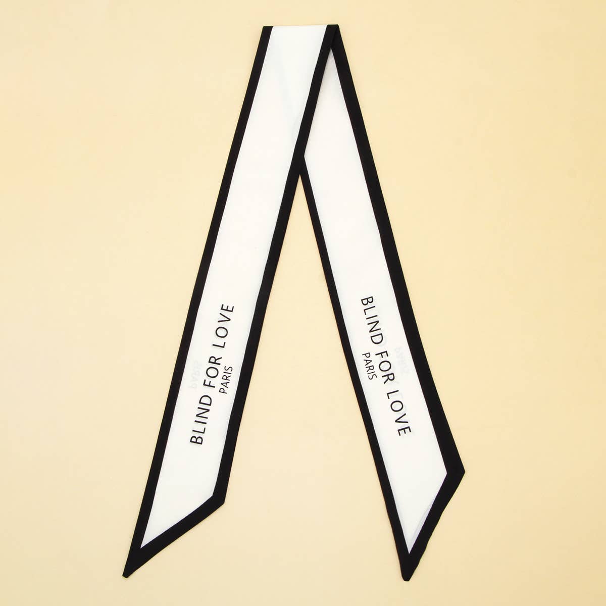 Elegant Floral Scarf - Hair Ribbon & Bag Accessory_CWASC0073