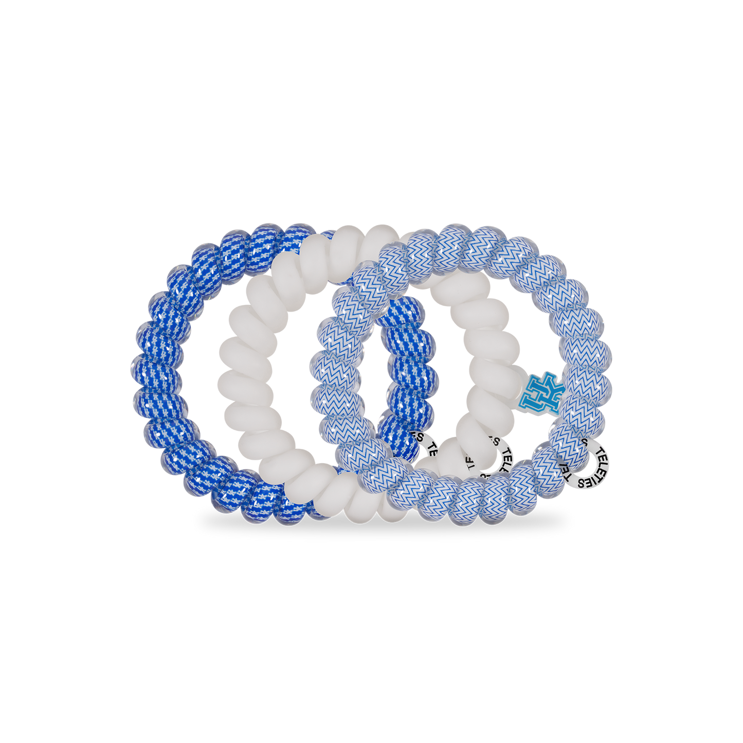 Spiral Hair Coils | Large | Go Big Blue! Hair Ties