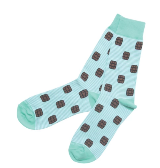 Green Stripe Bourbon Barrel Socks