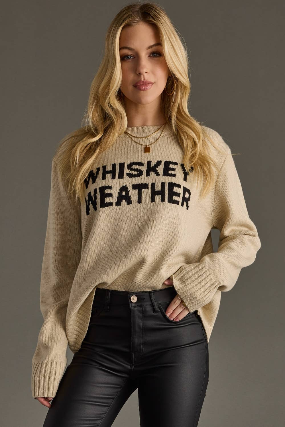 Lt. Tan Whiskey Weather Sweater*