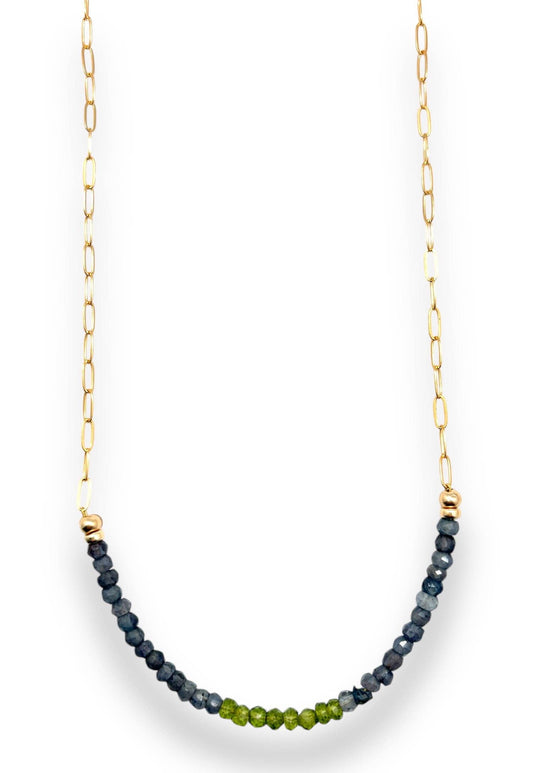 Gold Filled Stone Layering Necklace