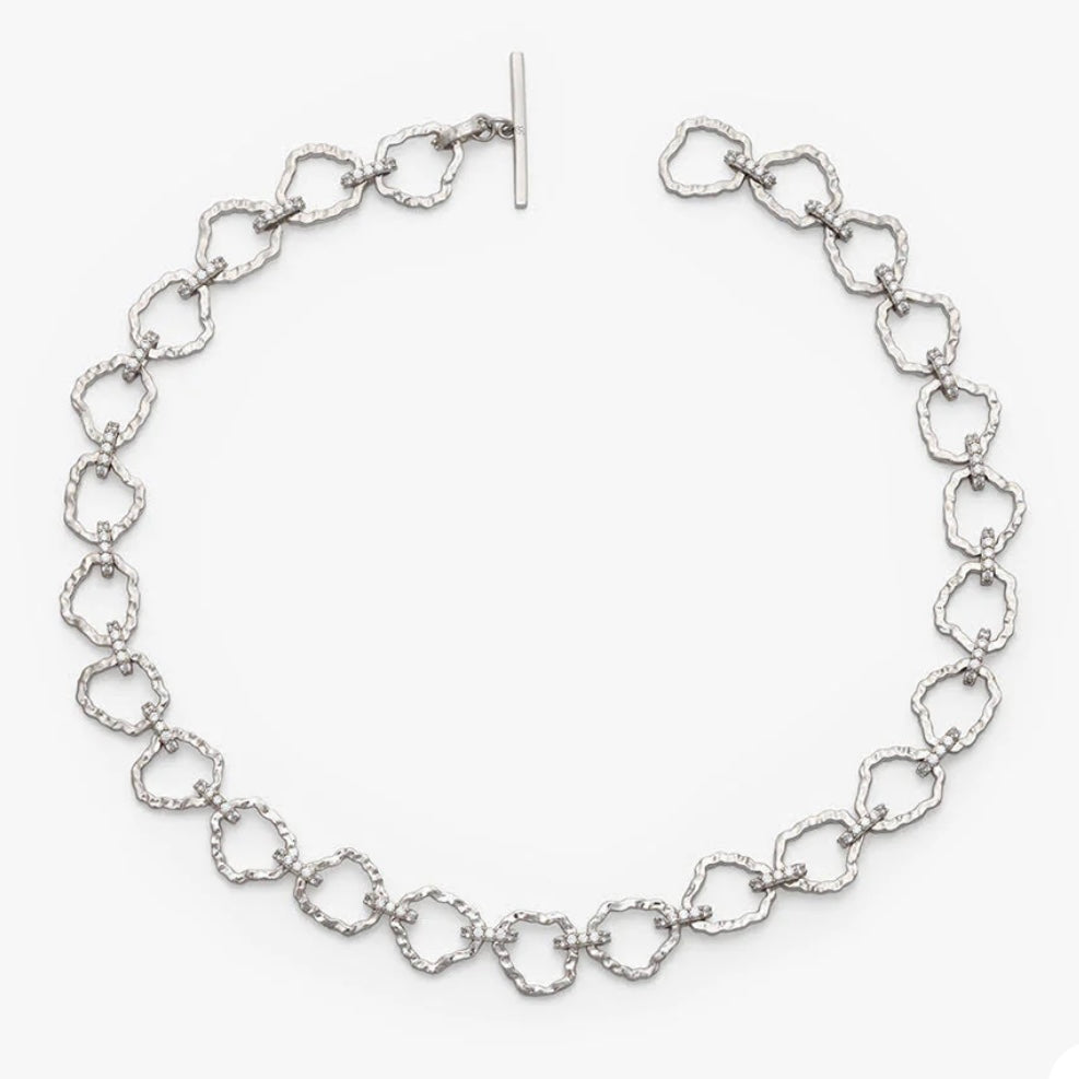 Brackish SOUTH OF BROAD RHODIUM PLATED NECKLACE