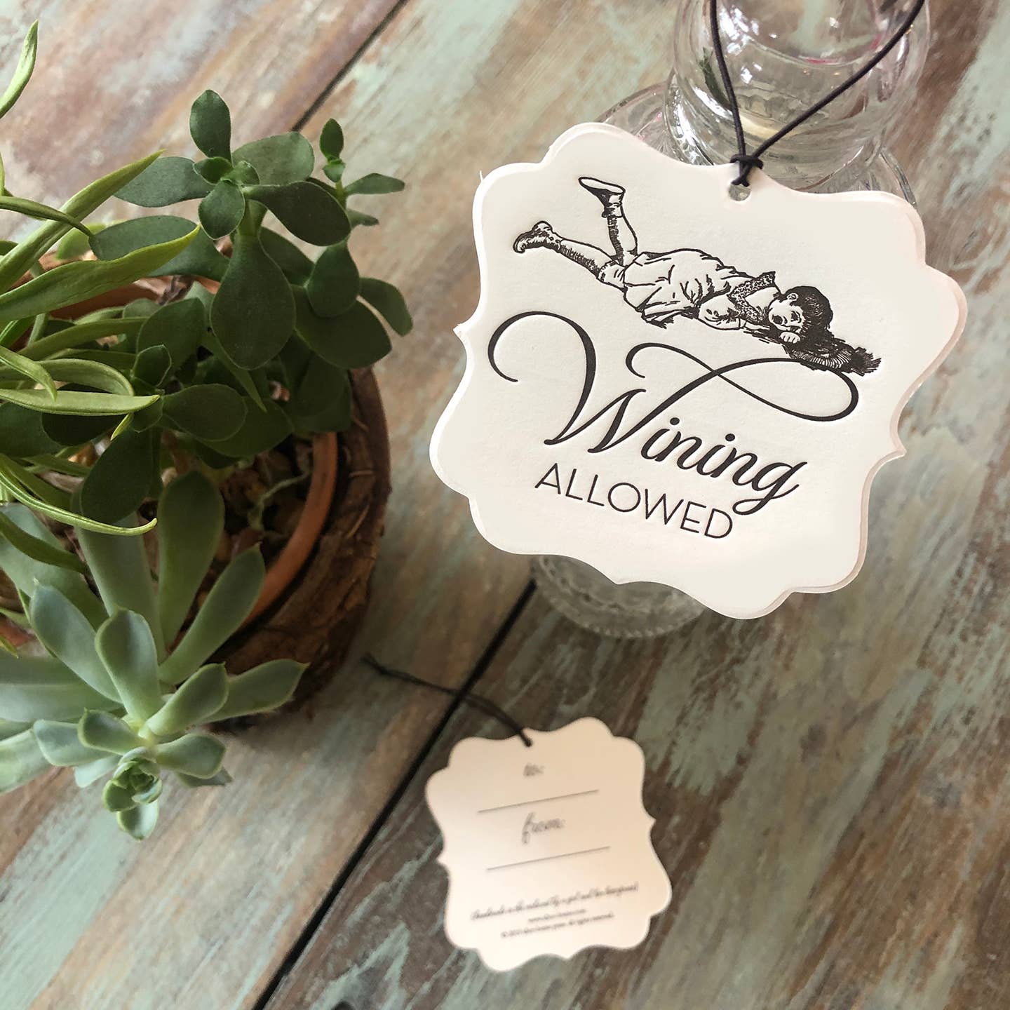 Wining Allowed Tag - Set of 4