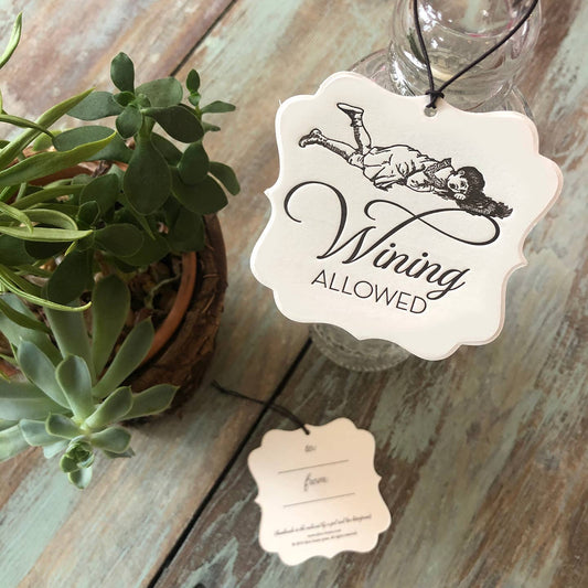 Wining Allowed Tag - Set of 4