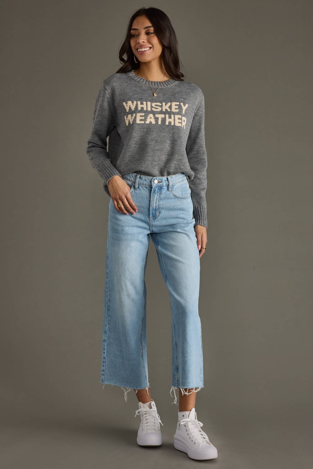 Gray Whiskey Weather Sweater *