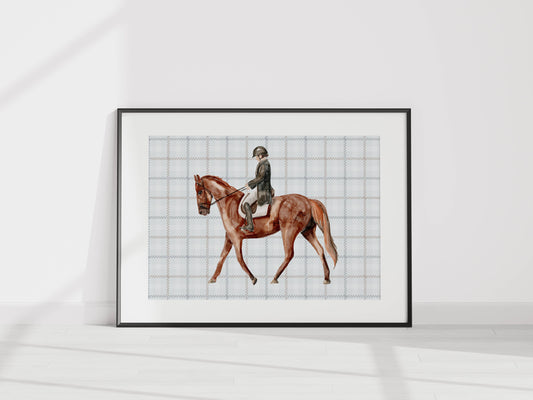 Equestrian Rider art print | Horse + Whiskey Collection