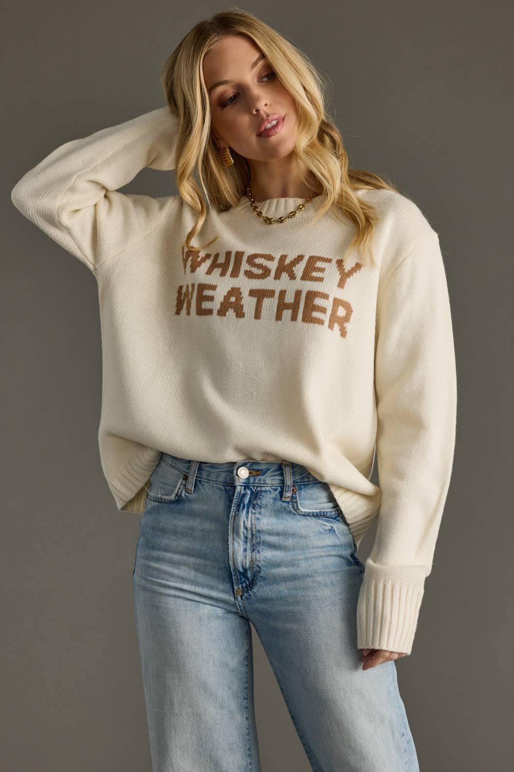 Ivory Whiskey Weather Sweater *