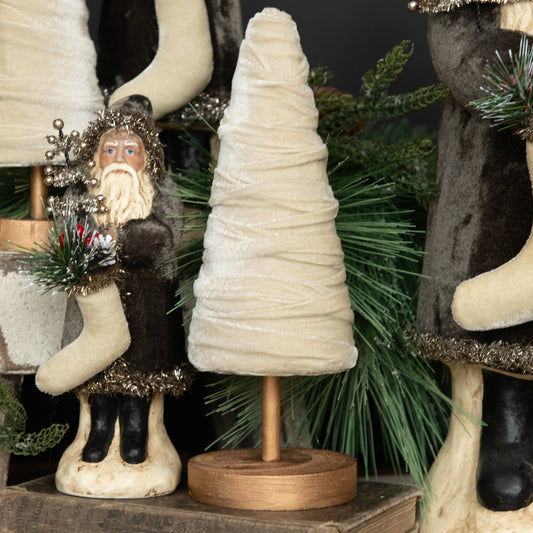 10" OATMEAL VELVET TREE