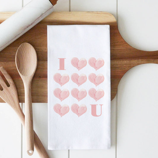 I Heart U Tea Towel