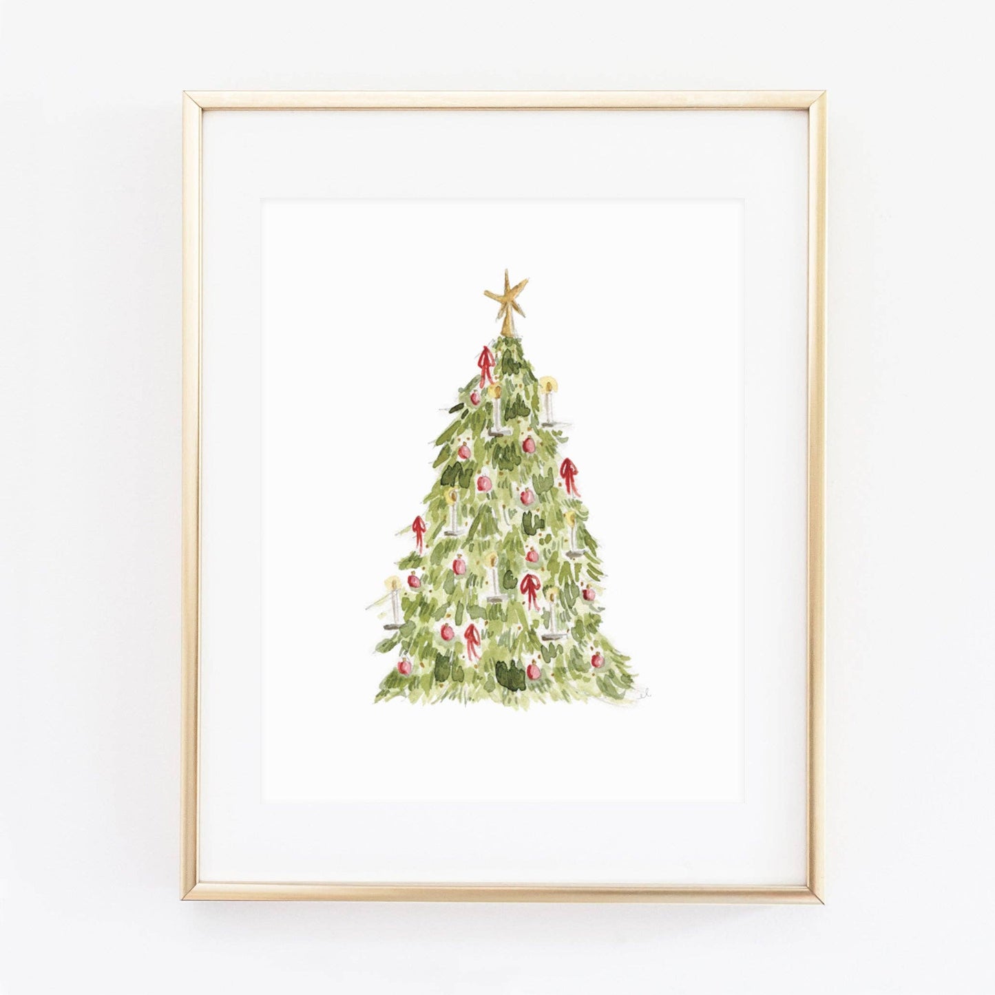 Nutcracker tree art print