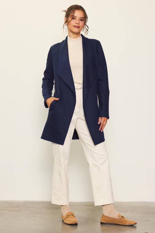 Open Front Quilted Jacket