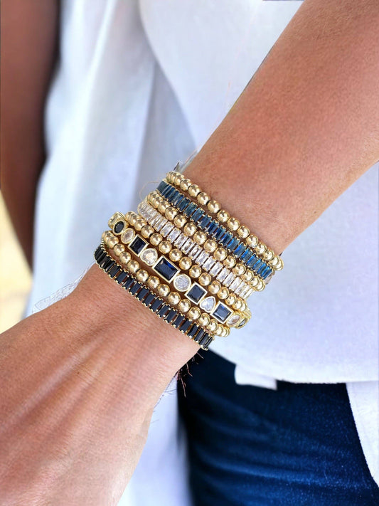 Gold filled Tennis Crystal Bracelet