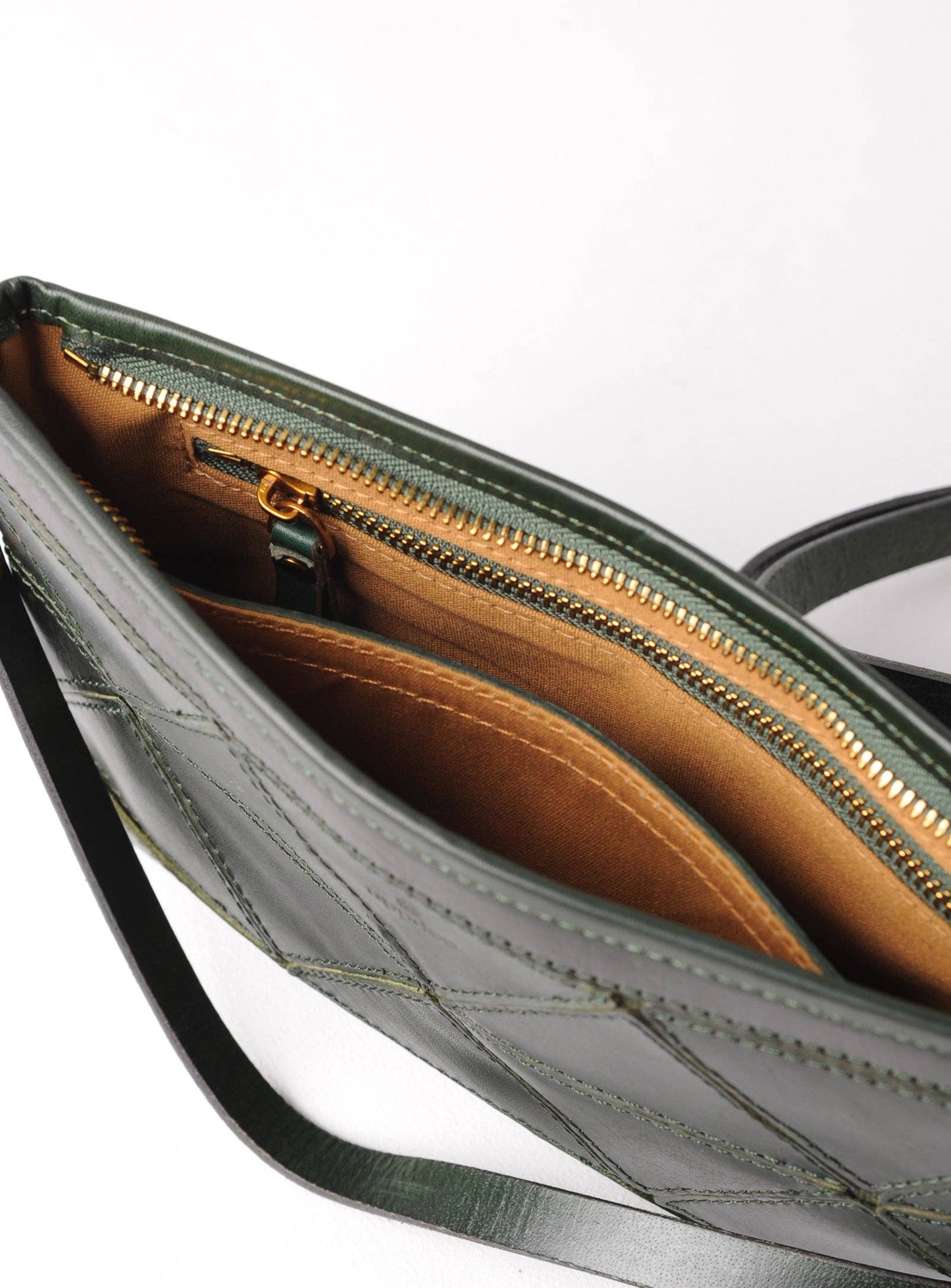 Origami Clutch / Crossbody Bag - Hunter Green