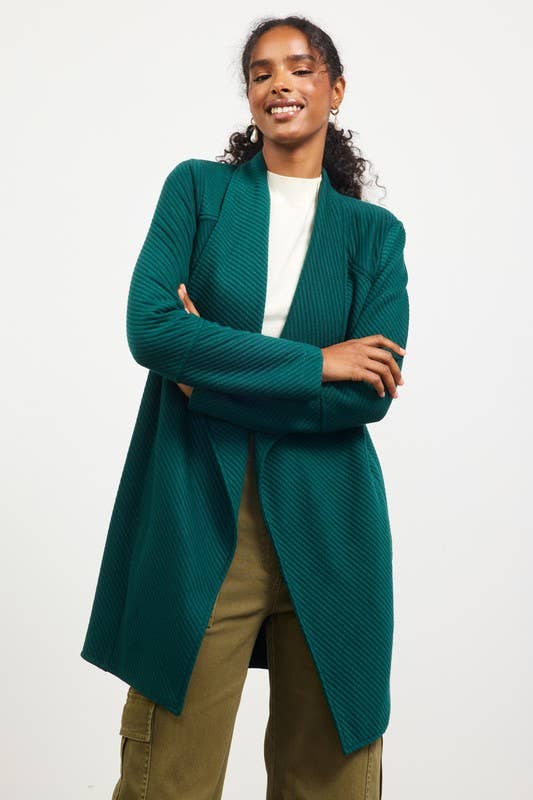 Open Front Quilted Jacket