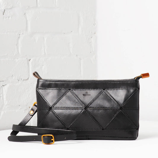 Origami Clutch / Crossbody Bag - Black