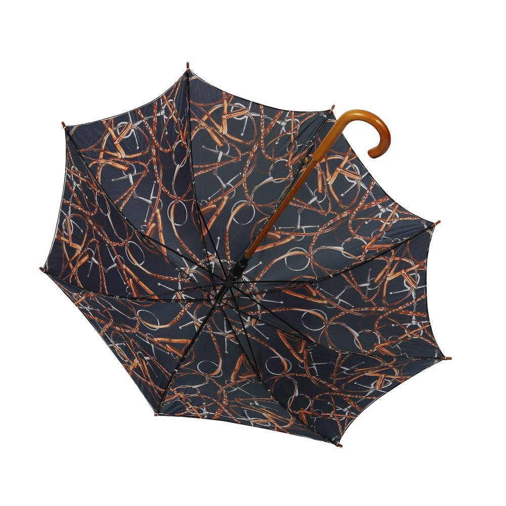 AWST Int'l Lila Linear Horses Umbrella