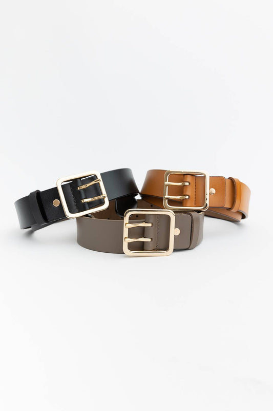 Double Pronged Leather Belt