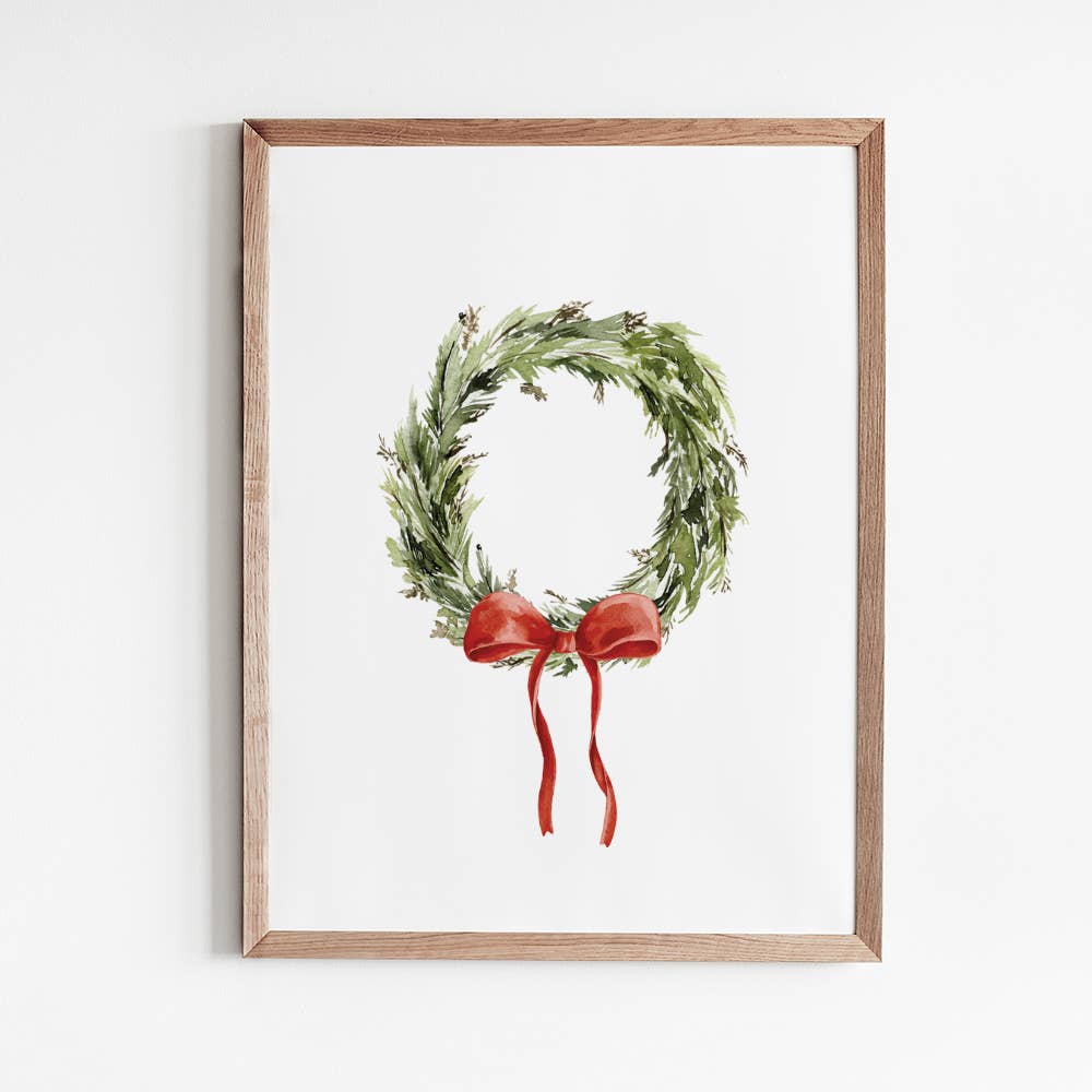 Christmas Wreath Art Print