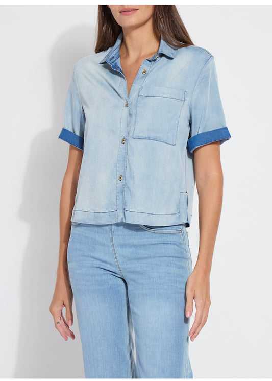 Lysse Bianca St Chambray Short Sleeve