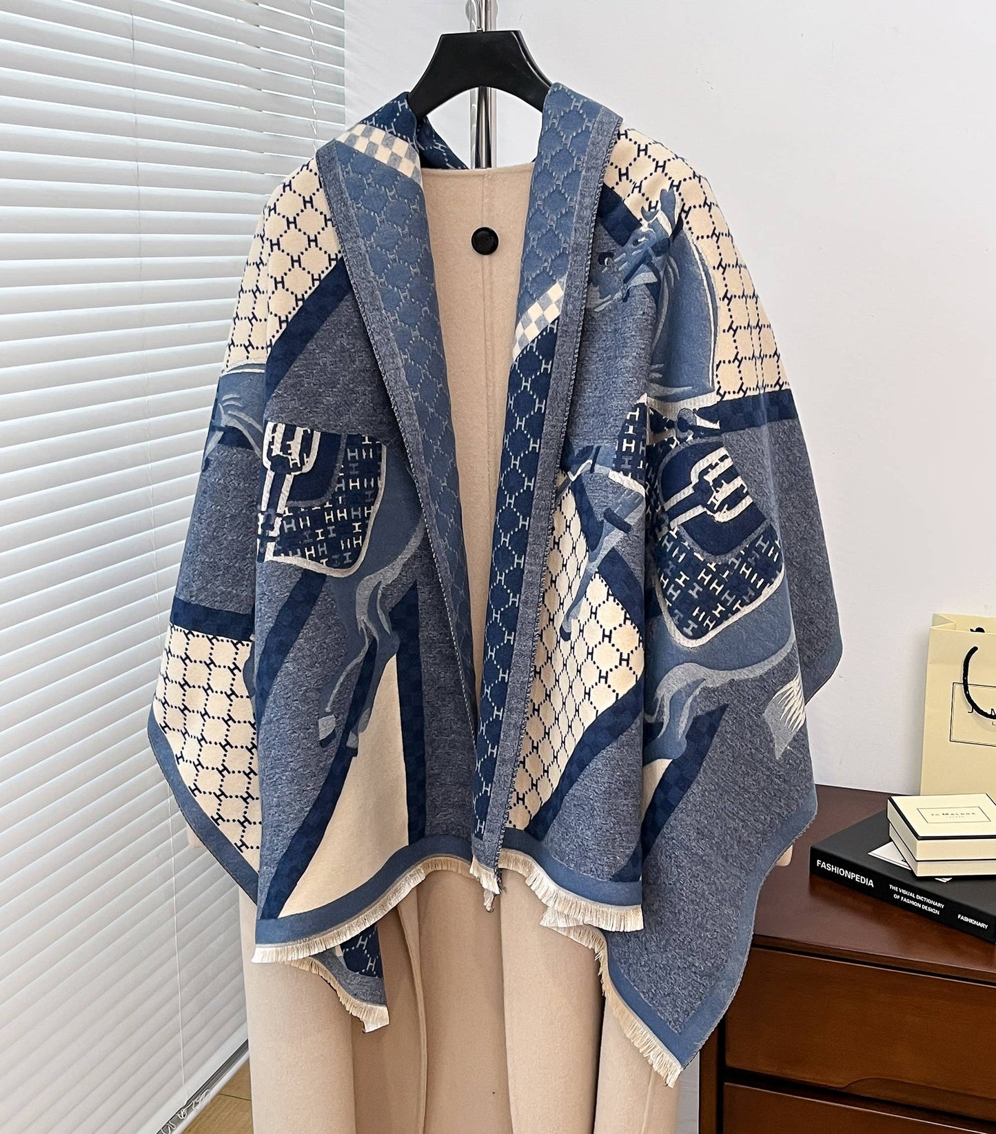 Equestrian Blue Giddy Up! Reversible Wrap