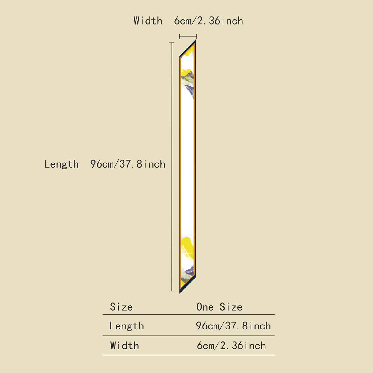 Letter Floral Skinny Scarf – Hair Bow & Bag Ribbon_CWASC0070