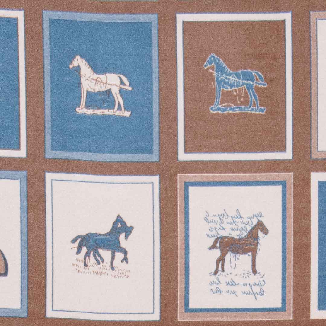 Hunt Club -  Equestrian Motif Luxe Shawl