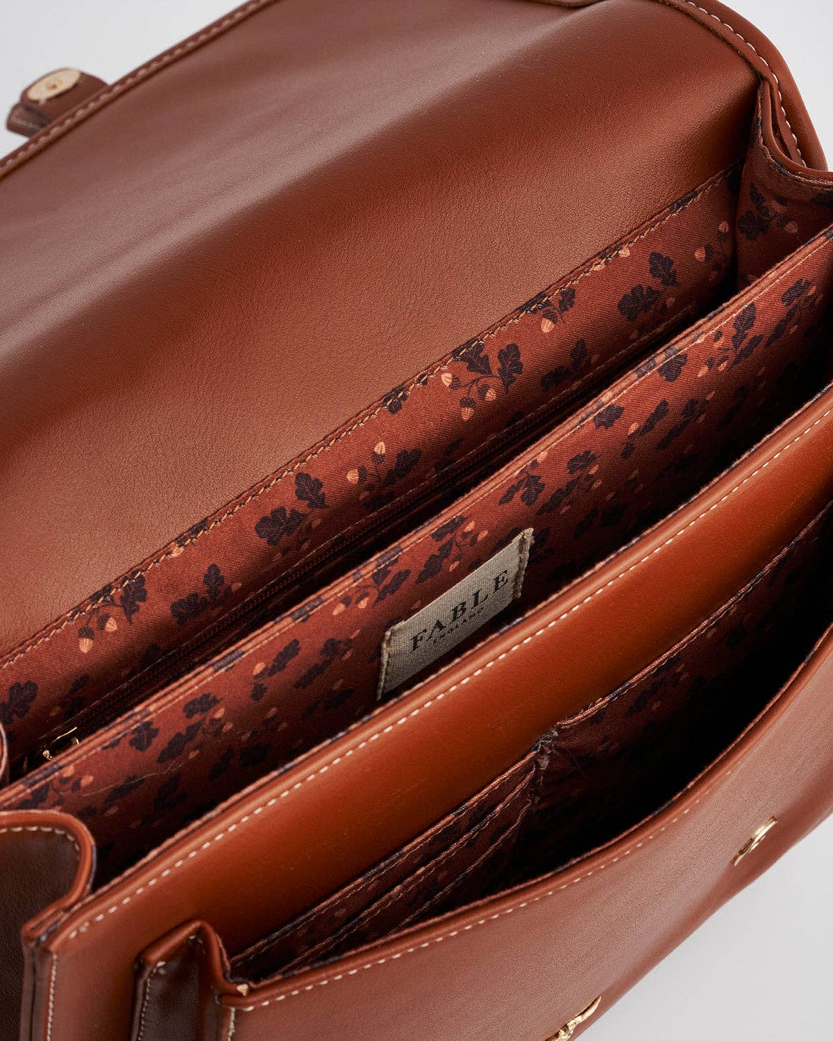 Into the Woods Tan Classic Satchel