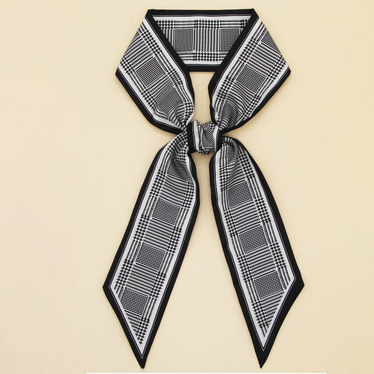 Letter Floral Twilly Scarf – Hair Ribbon & Bag Tie_CWASC0095