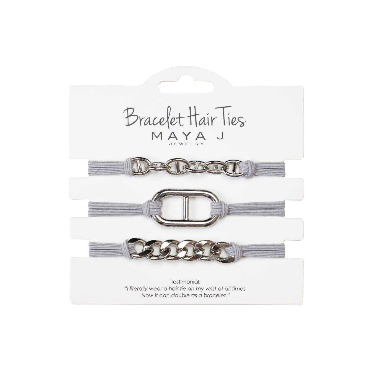 2-in-1 Bracelet Hair Tie Sets - Classic