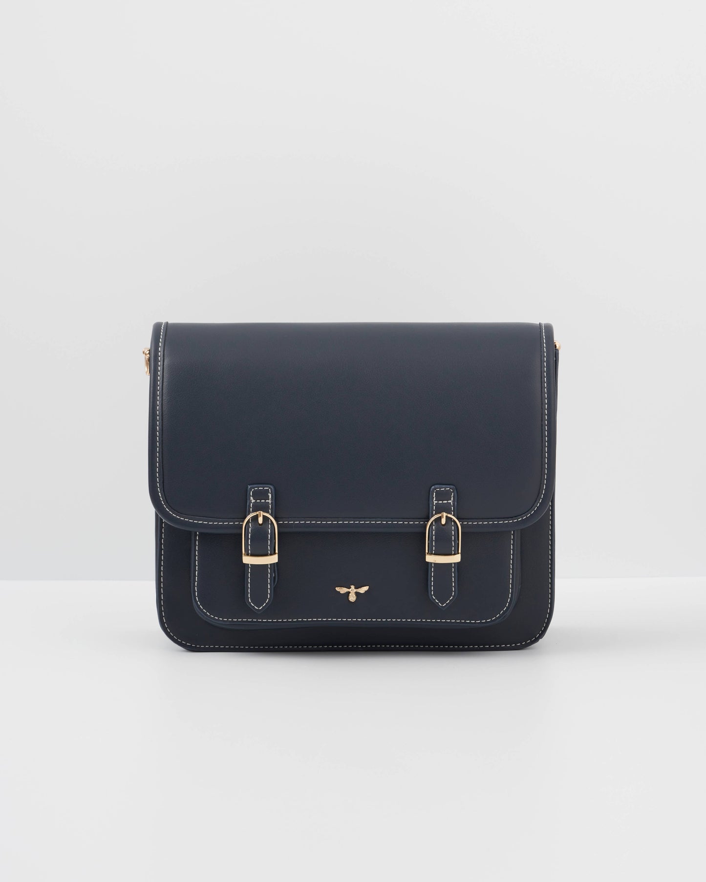 Running Bunny Ditsy Navy Satchel
